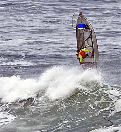  so large a wave do not mix &amp; the skipper is already in the water here